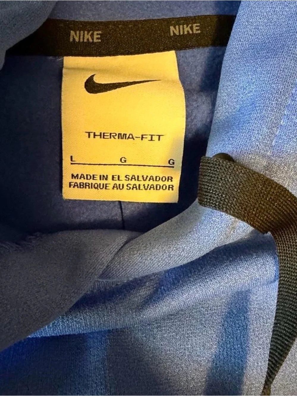 Nike Men’s‎ Therma-Fit Blue Pullover Hoodie Large